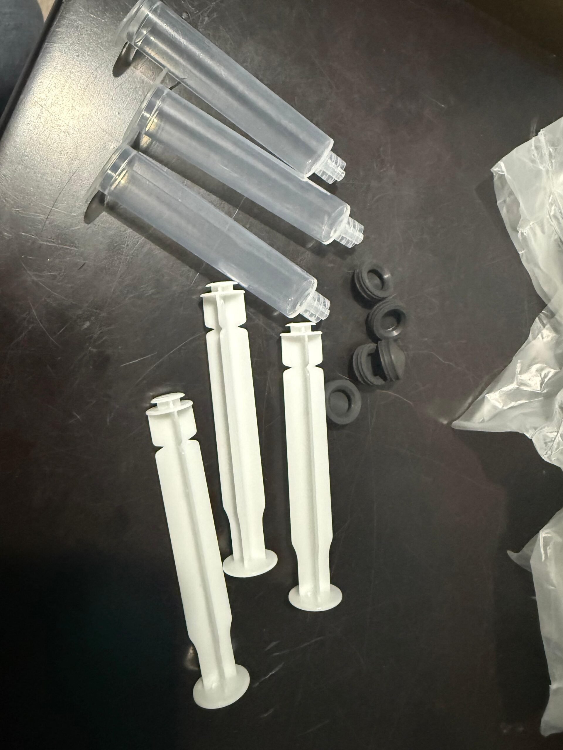 embolo de hule para jeringa